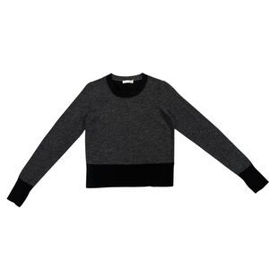RAG & BONE Sweater Merino WOOL Women’s S/P Knit Top Black Grey Long Sleeve EUC